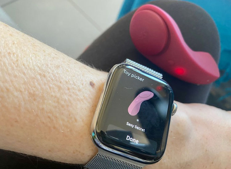 Управление вибратором Sexy Secret через Apple Watch